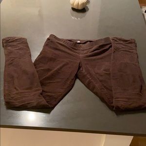 Brown cuordoroy leggings